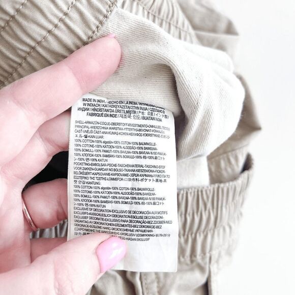 Vans Mens Pull On Casual Shorts Drawstring Stretch Waist Tan Medium - Picture 4 of 9